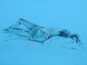 Nudo in azzurro